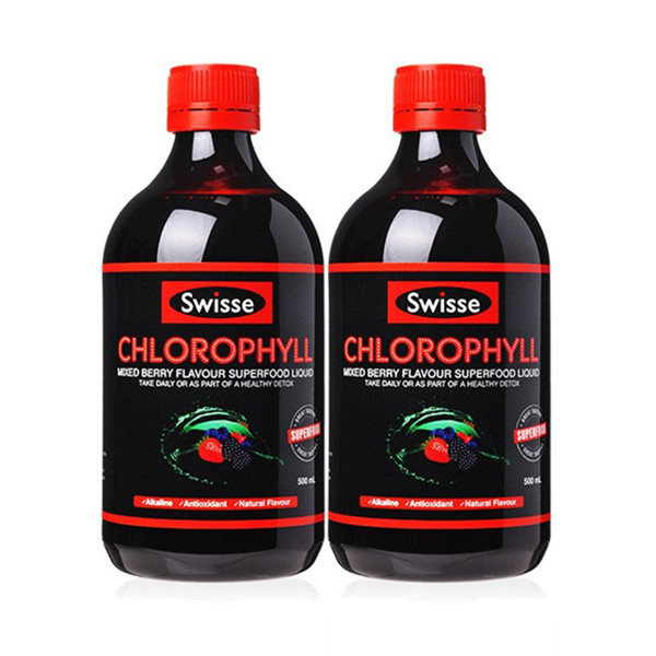 平衡酸碱！Swisse梅子味叶绿素液500ml/瓶2瓶