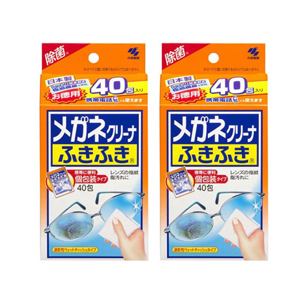 洁净除菌！KOBAYASHI小林制药屏幕眼镜头纤维擦镜布80片