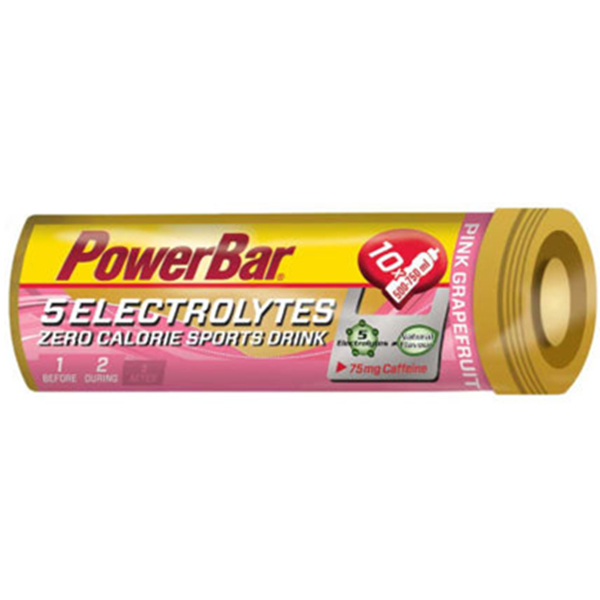 天然味道！PowerBar 5 Electrolytes含咖啡因泡腾片