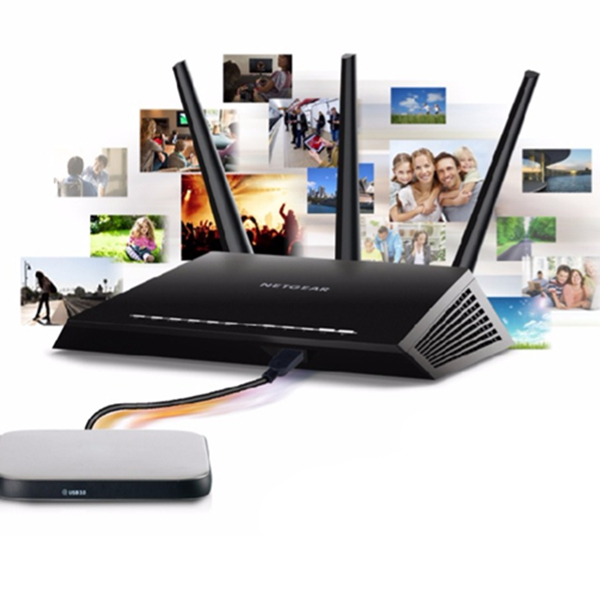 双11预售！NETGEAR网件R7000P高速光纤双频千兆无线路由器
