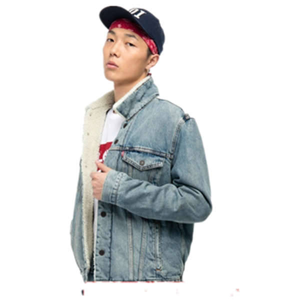 双十一预售！Levi's李维斯男士毛领纯棉牛仔夹克外套