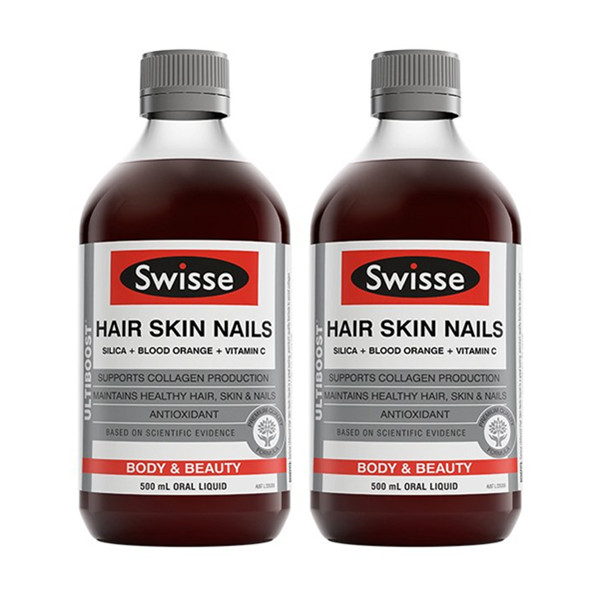 祛除皱纹！Swisse 护发护肤护甲口服液500ml/瓶*2瓶