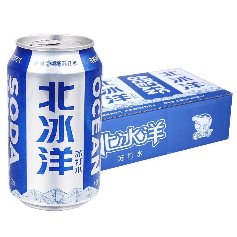 沙口感强！北冰洋 苏打水330ml*24