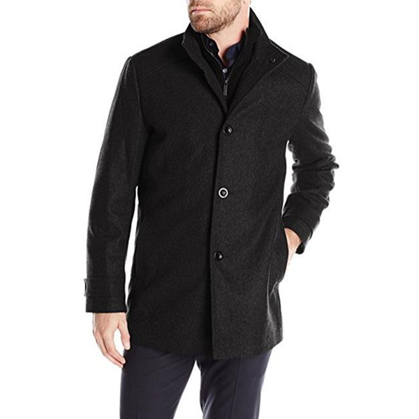 英伦范！Kenneth Cole New York 男式 羊毛大衣