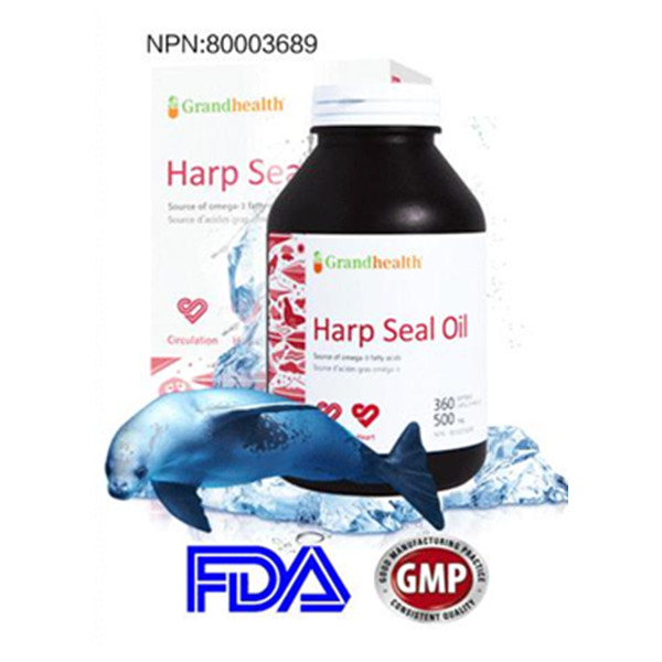 加拿大进口！Grand Health 野生海豹油胶囊 500mg*360粒