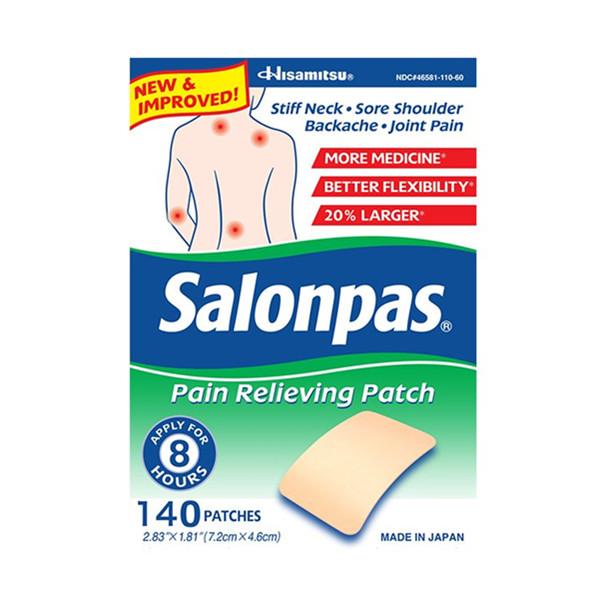 缓解痛疼！Salonpas撒隆巴斯关节颈肩贴140枚/盒