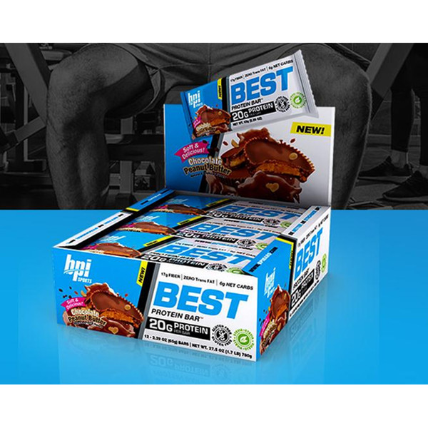 不含反式脂肪酸！BPI BestProtein Bar 蛋白棒 12根/盒