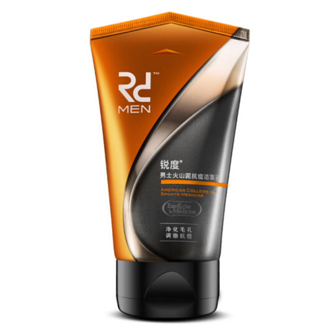 净化毛孔！锐度男士火山泥抗痘洁面乳 100ml