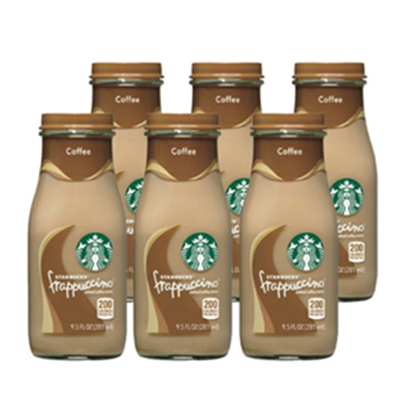 秒杀速抢！STARBUCKS星巴克星冰乐咖啡味281毫升/瓶 6瓶