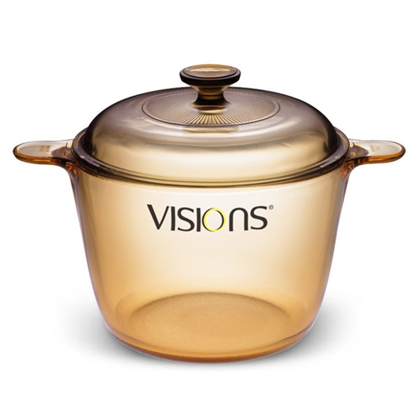 赏心悦目！VISIONS康宁3.5L晶彩透明深汤锅汤锅炖锅
