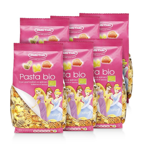 多彩意面！Dalla Costa黛乐有机卡通意面300克/袋6袋装