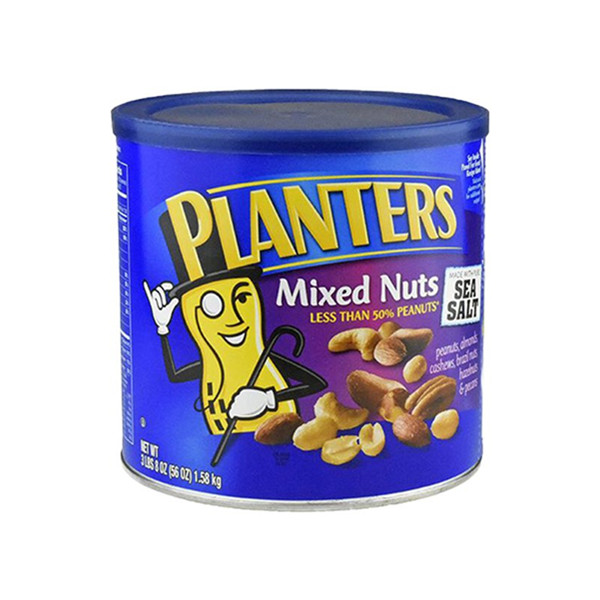 特价双十一！PLANTERS绅士牌豪华盐焗混合干果3.17斤/罐