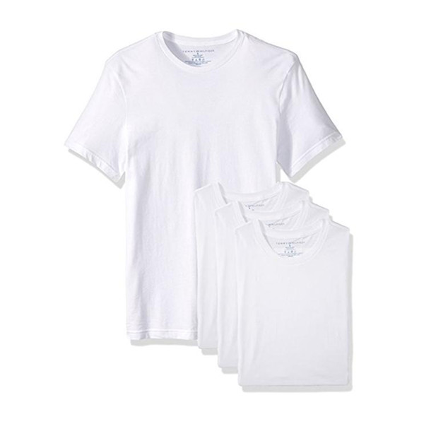 百搭！Tommy Hilfiger Undershirts 男款T恤（4件）