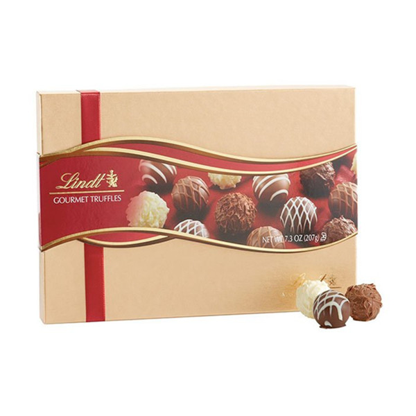 丝滑口感！Lindt瑞士莲高级松露巧克力金装礼盒207克/盒