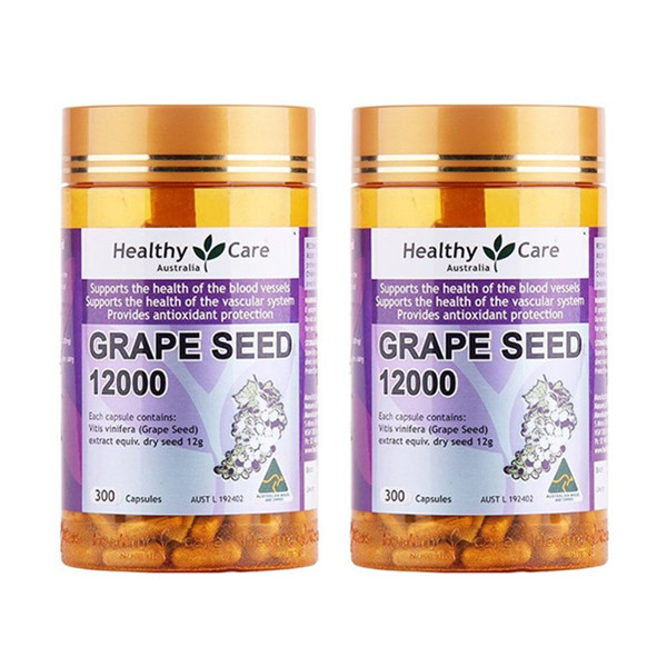 保健佳品！Healthy Care葡萄籽胶囊300粒*2瓶