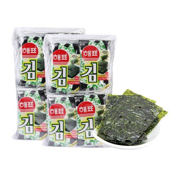质地脆嫩！海牌韩国进口海苔2袋入*2件装