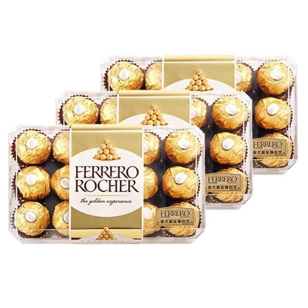 金色时刻！FERRERO ROCHER费列罗榛果威化巧克力盒装90粒