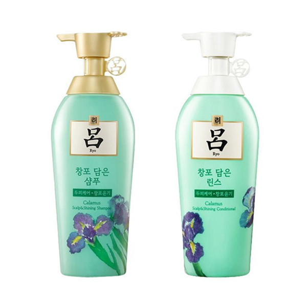 清爽顺滑！Ryoe吕菖蒲控油去屑洗发露+护发素500毫升/瓶2瓶装