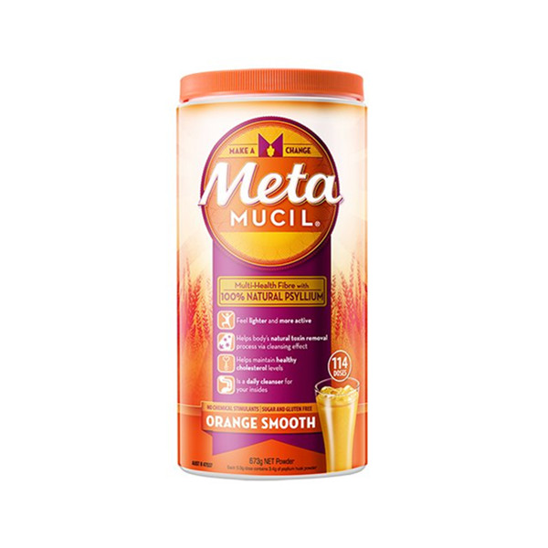 吸油清肠！Metamucil美达施膳食纤维粉香橙口味673克/罐