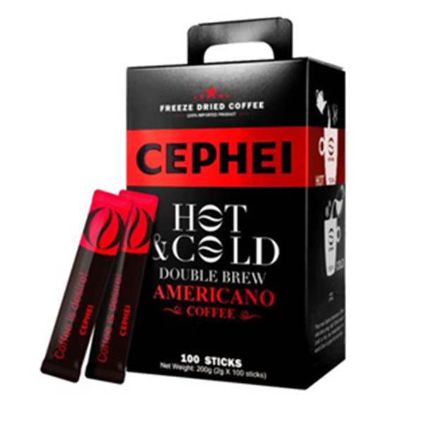 低卡零负担！CEPHEI 奢斐 美式无糖速溶黑咖啡 100条