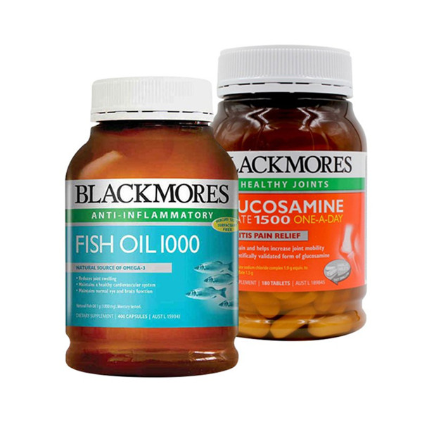 大促黑五！BLACKMORES氨糖维骨力180片+原味深海鱼油400粒