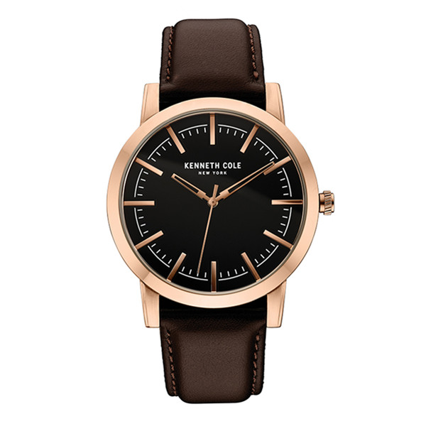 黑五来袭！Macy's真皮大表盘防水超薄手表男！