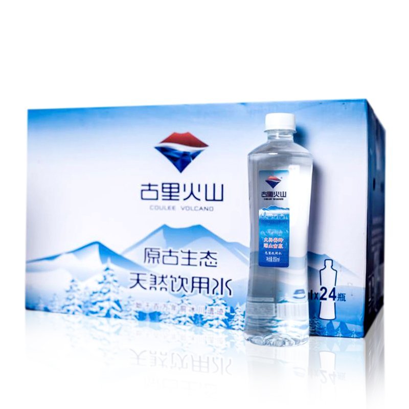 清澈纯净！古里火山 天然饮用水 矿泉水 550ml*24