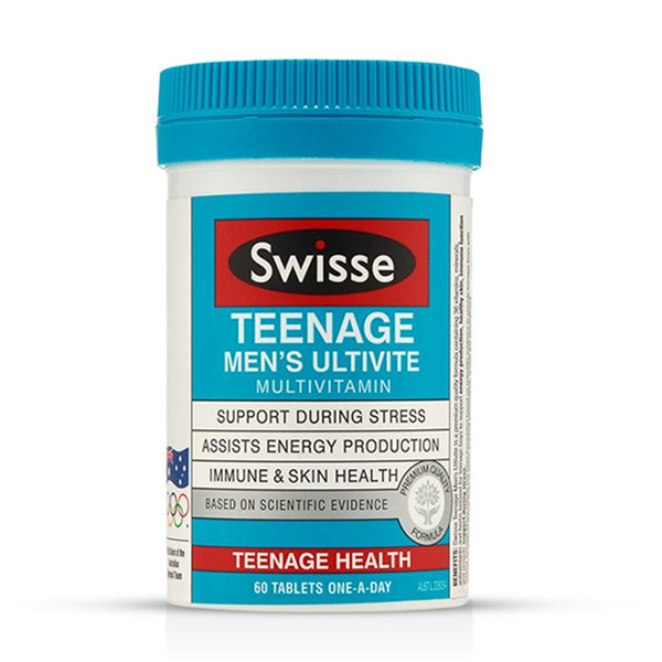 调节减压！Swisse男性青少年复合维生素片60片/瓶