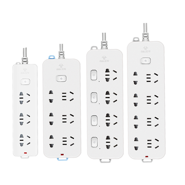 安全实用！公牛 家用多孔电源接线板 3插位1.8米 B5120