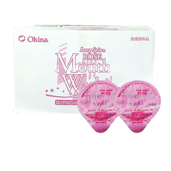 接吻神器！OKINA LONGSPIN便携漱口水玫瑰味100个/盒