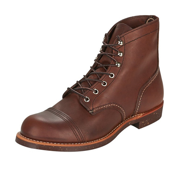 潮流舒适！Red Wing 8111美式经典圆头手工男士工装靴