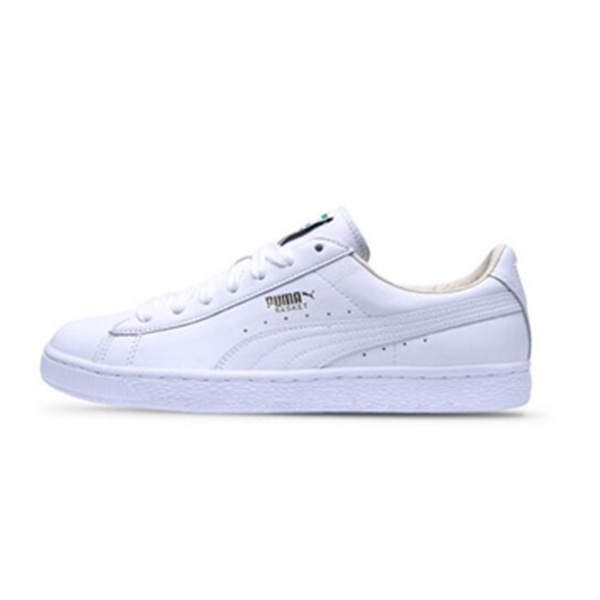 全白款！PUMA Basket Classic 男子复古运动鞋
