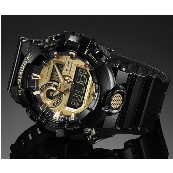 黑金款！CASIO 卡西欧 GA-710GB-1ADR 运动手表