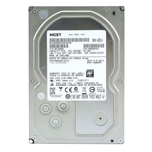 安全可靠！昱科 4TB 7200转128M SATA6Gb/s 企业级硬盘