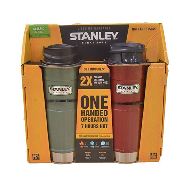 双层隔热！Stanley史丹利真空保温杯礼盒装两个