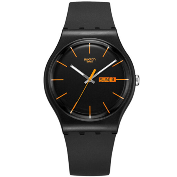 圣诞好礼！斯沃琪炫彩原创系列石英男女表SUOB704