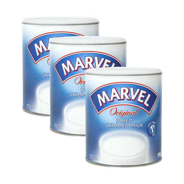 买三赠一！Marvel漫威高蛋白脱脂成人牛奶粉198克/罐*4