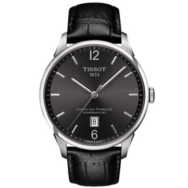 时尚优雅！天梭杜鲁尔系列机械男表T099.407.16.447.00