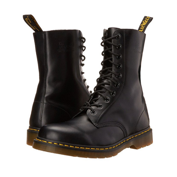 英伦有型！Dr.Martens 10孔1490牛皮高帮马丁靴