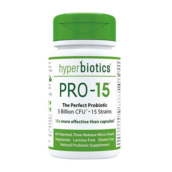 改善肠胃！HYPERBIOTICS合百益益生菌片PRO-15配方60粒/瓶