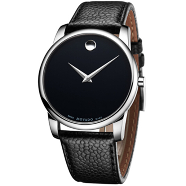 极简设计！摩凡陀博物馆系列MUSEUM石英男表银色0607012