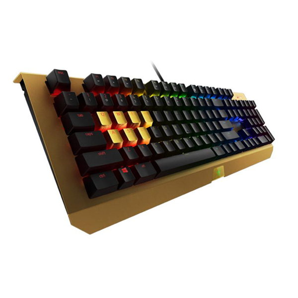 幻彩耀金版！雷蛇 BlackWidow X chroma 键盘