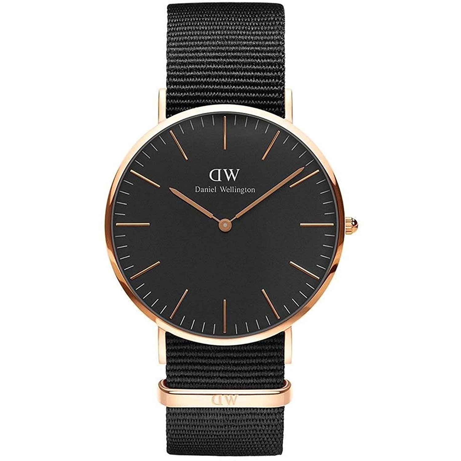 简约时尚！丹尼尔&bull;惠灵顿 黑表盘 男表 DW00100148