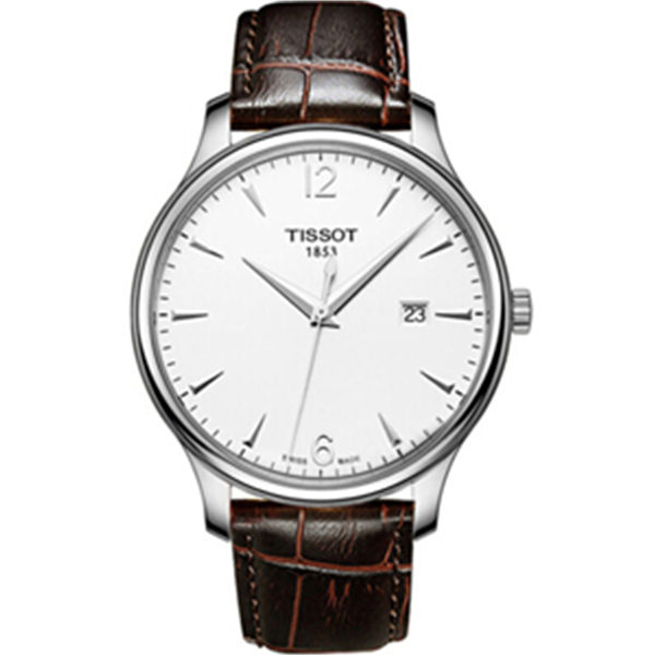 简约大气！天梭俊雅系列手表T063.610.16.037.00