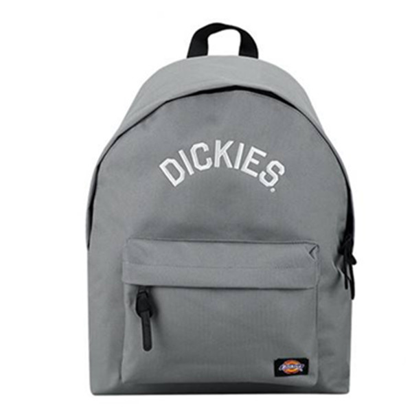 大容量！Dickies 通用款LOGO绣标灰色双肩包