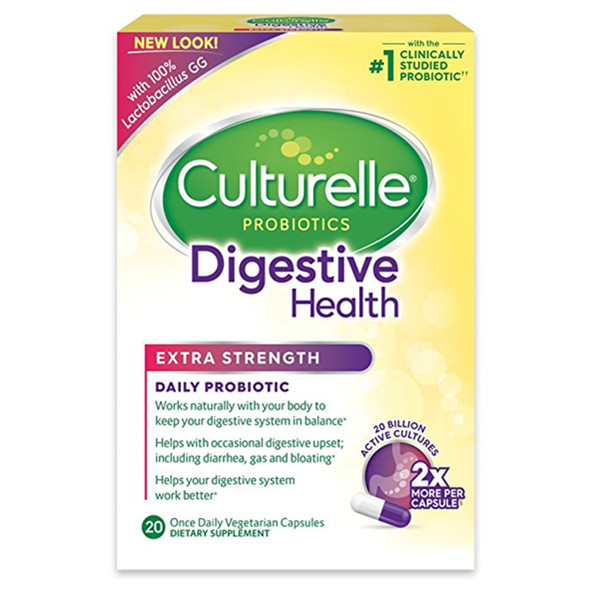 促消化！Culturelle 成人益生菌胶囊 加强版 20粒