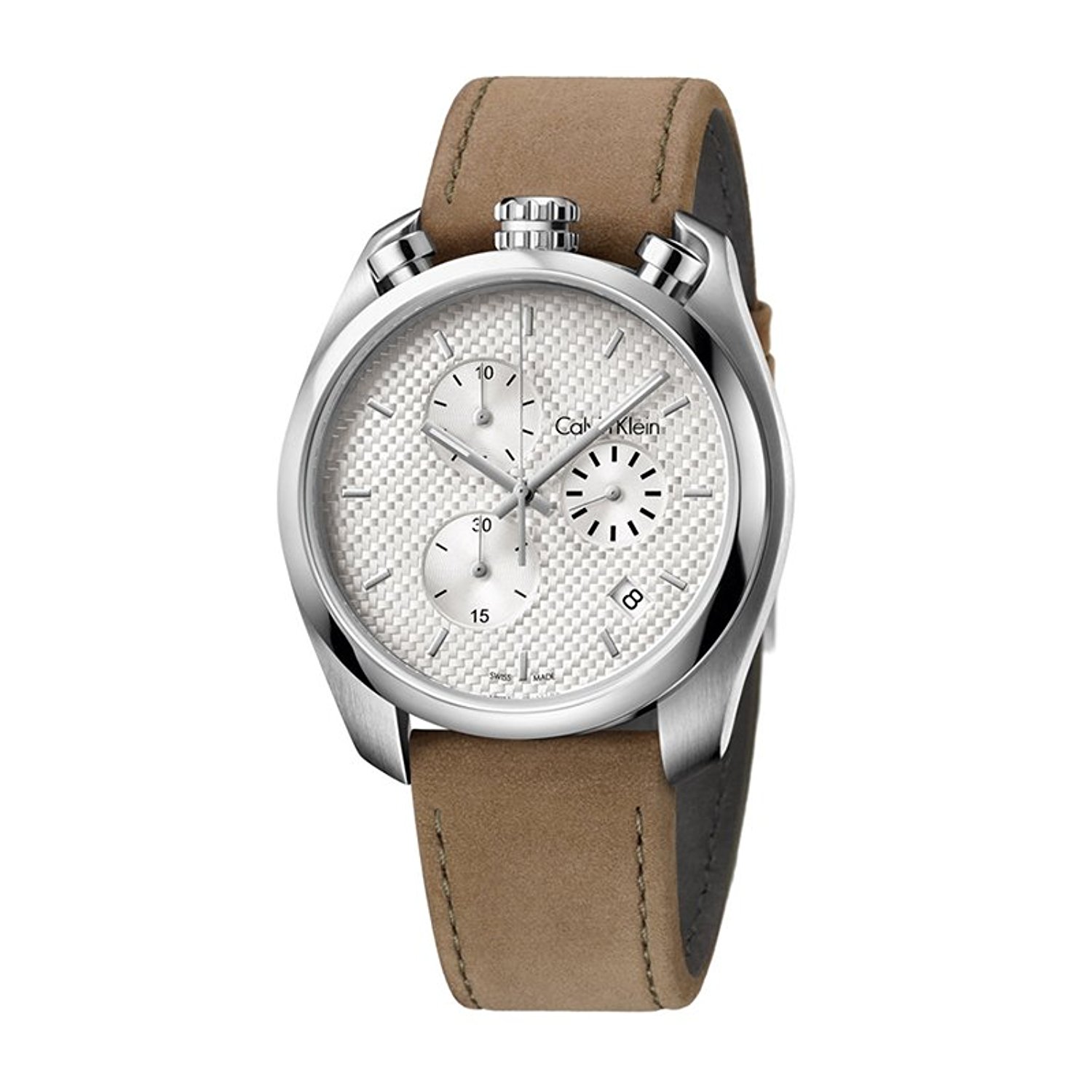 简约大方！卡尔文克莱恩 石英男士手表K6Z371G6