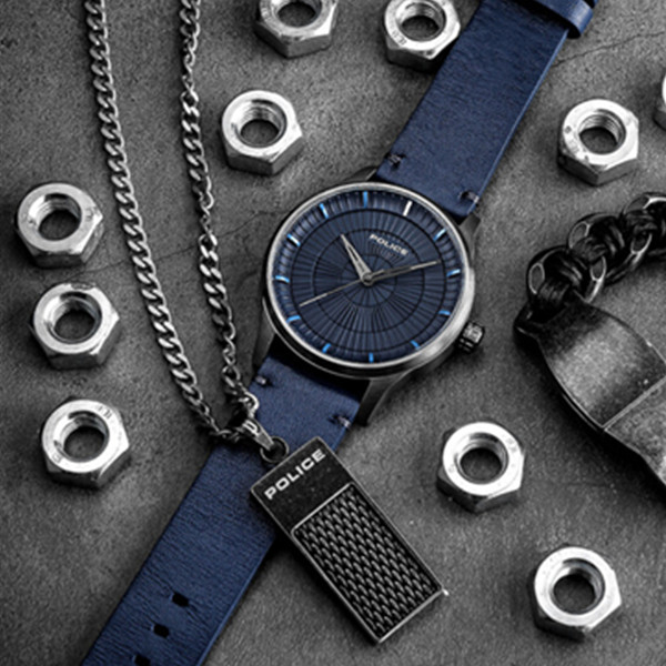 简而不凡！POLICE意大利进口运动个性男士手表休闲皮带简约男表