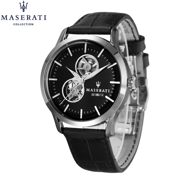 意大利进口！新款玛莎拉蒂男士机械手表全自动皮带腕表