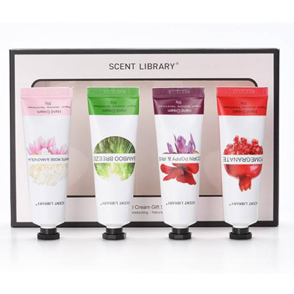 保湿水润！Scent Library 香氛保湿护手霜4支装礼盒